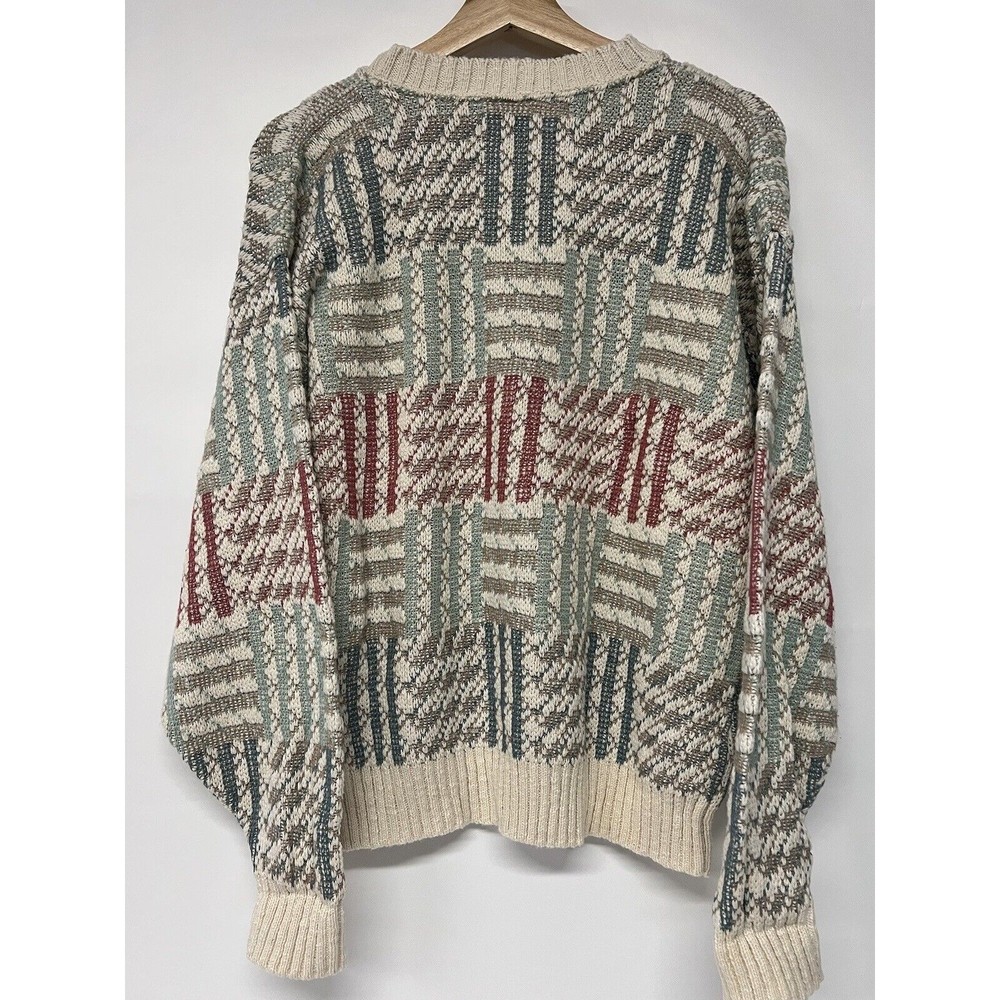 Vintage Sweater Crossings Cotton Knit Soft M - Picture 4 of 5